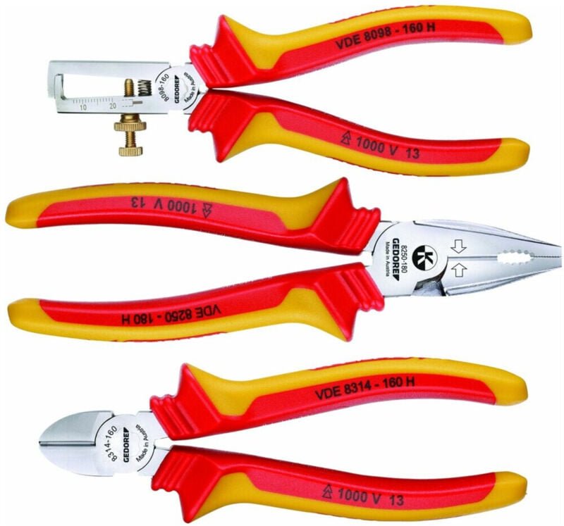 Gedore - VDE-Zangen-Satz 3-tlg. in l-boxx Mini, Nr. 1102-004 vde
