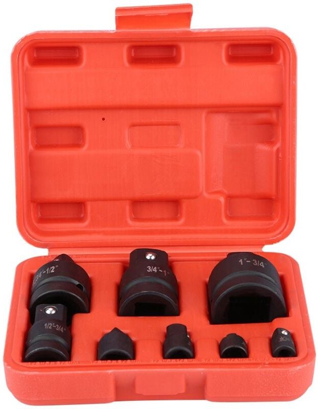 Zoternen - Impact Socket Reducer, 8 Stück 1/4 Zoll 3/8 Zoll 1/2 Zoll 3/4 Zoll 1 Zoll Adapter mit hoher Härte für die Mas...