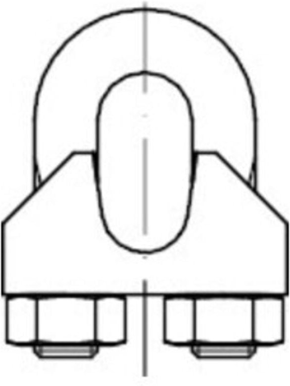 Drahtseilklemme ehem. din 741 verzinkt 6mm 1/4'