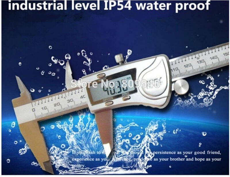 Trade Shop - CALIBRE DIGITALE TO COURSOIO DISPLAY LCD 150MM IN ACCIAIO MIT ZUSTÄNDIGEN -