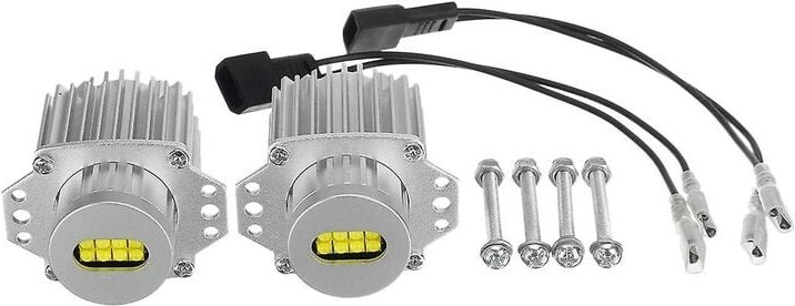 Woosien - 2 Stück Angel Eyes Canbus 80 w LED-Scheinwerfer-Markierungsglühbirnen fehlerfrei für – E90 E91 3er-Serie 2005–