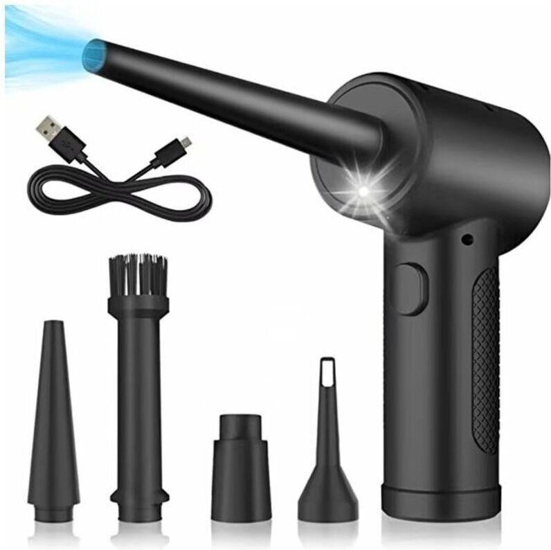 Trockenluftgebläse, leistungsstarker elektrischer Staubentferner, 6000 mAh Akku, 51000 U/min, dreistufiges Gebläse für C...