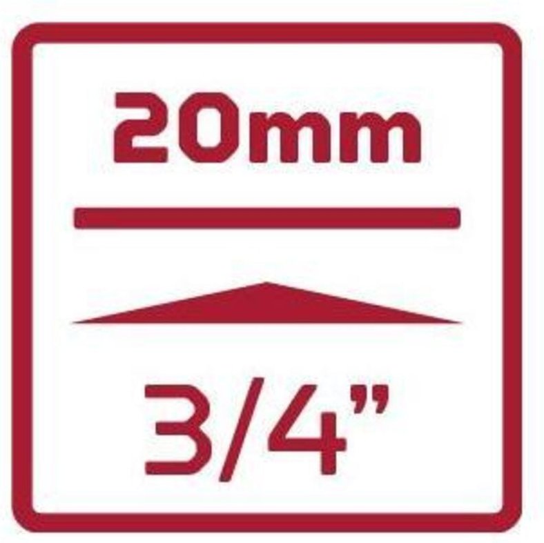 R73004611 Kraftschraubereinsatz 3/4' 6-kant 46 mm Länge 63 mm