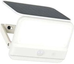 Außenwandleuchte Fassadenleuchte Weiß LED Solar Dämmerungssensor IP44 B 14,5 cm