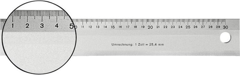 Leichtmetall-Maßstab 600mm - Format