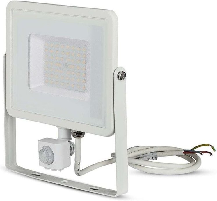 Led projektor chip samsung 50w weisses licht aluminium farbwarm 3000k vt-50-s 466