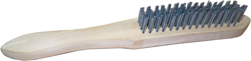 Holzhandfeger 4 Reihen gerader Draht 30 cm