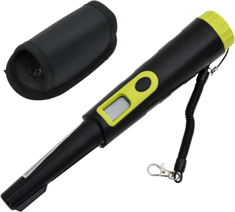 Metalldetektor-Pinpointer mit LCD-Display Schwarz und Gelb Vidaxl