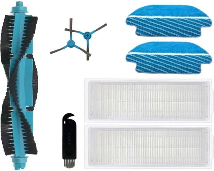 Für Proscenic M6 PRO Roboter-Staubsauger, Ersatz-Ersatzteile, Zubehör, Hauptbürste, Seitenbürste, Filter, Wischpad