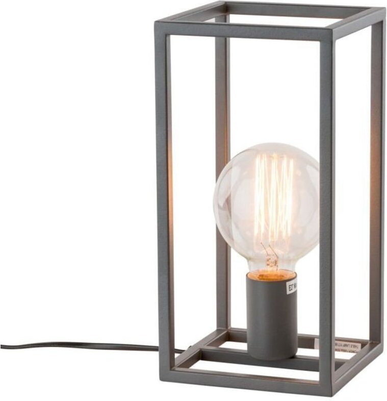 Sigalo - Industrie- und Retro-Tischlampe Grau 1 Licht, E27 - Italux