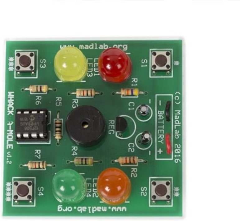 Madlab-Elektronik-Bausatz - mach den Maulwurf platt