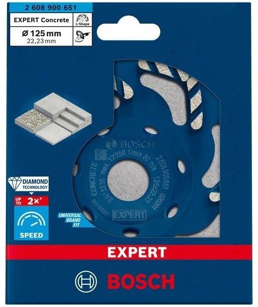 Bosch DIA Topfscheibe 125x22.23x4.5mm EXP - 2608900651