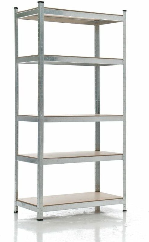 Schwerlastregal aus Metall silber 90x40x180 cm