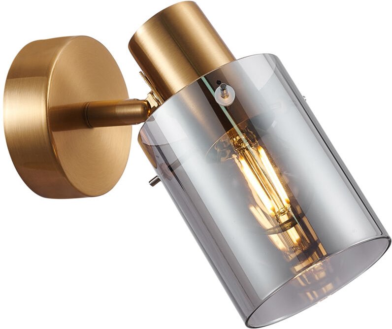 SARDO Wandleuchte 1 E14 Messing ITALUX SPL-5581-1-BRO-SG