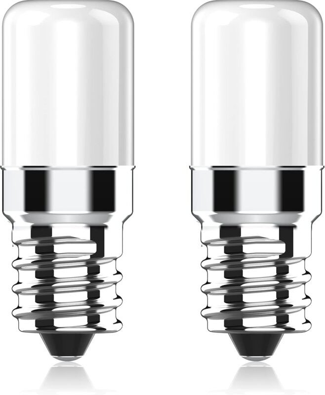 Beijiyi - LED-Kühlschranklampe E14, 2 w, entspricht 20 w Halogenlampen, Warmweiß 2700 k, 170 lm, kleine LED-Lampe mit E1...