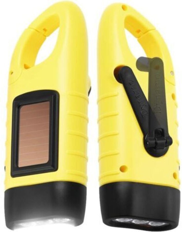 Solar-Taschenlampe, 2er-Pack, Solar-LED-Taschenlampe und Handkurbel, wiederaufladbare Taschenlampe, Outdoor-Aktivitäten,...