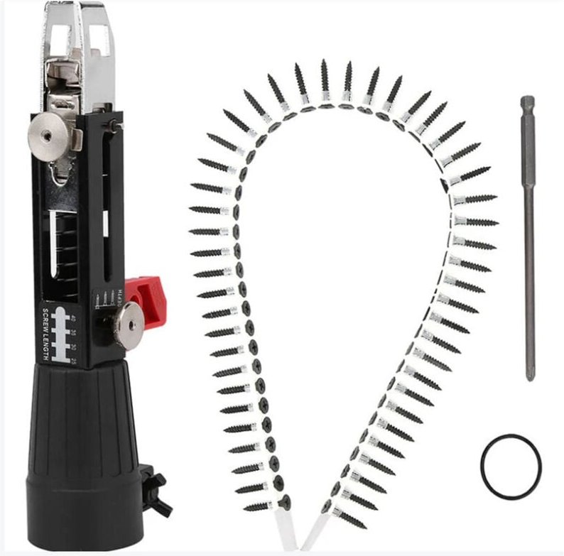 Schraubendreher-Ladegerät für Bohrmaschinen, Trockenbauschrauben, Bohrschrauber, Kettenadapter, Trockenbauschrauber, aut...