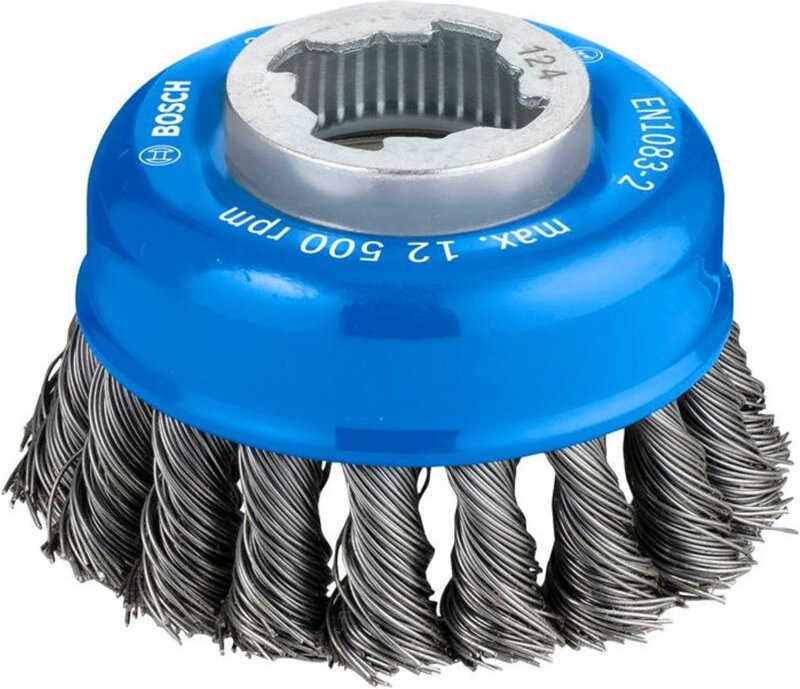 Accessories Topfbürste x-lock Heavy for Metal, 75 mm, 0,5 mm, gezopfter Stahldraht 2608620727 - Bosch