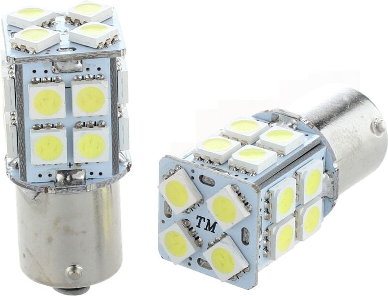 Tlily - 2x 1156 BA15S P21W 20 smd led Rücklicht Birne Weiß 300LM 1,2W Auto auto licht