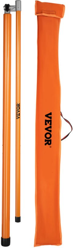 Lasthöhenmessstab, 15 Fuß Stabiler Fiberglas-Lkw-Höhenmessstab mit Verstellbarer Stange, nicht Leitender Lkw-Höhenmessst...