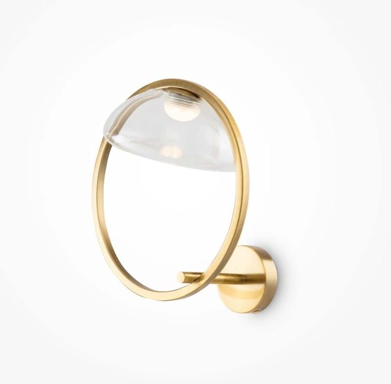 Maytoni Lunare I Moderne integrierte LED-Wandleuchte Messing 3000K