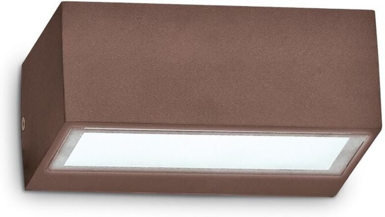 Außen Up Down Wandleuchte 1 Light Coffee IP44, G9 - Ideal Lux