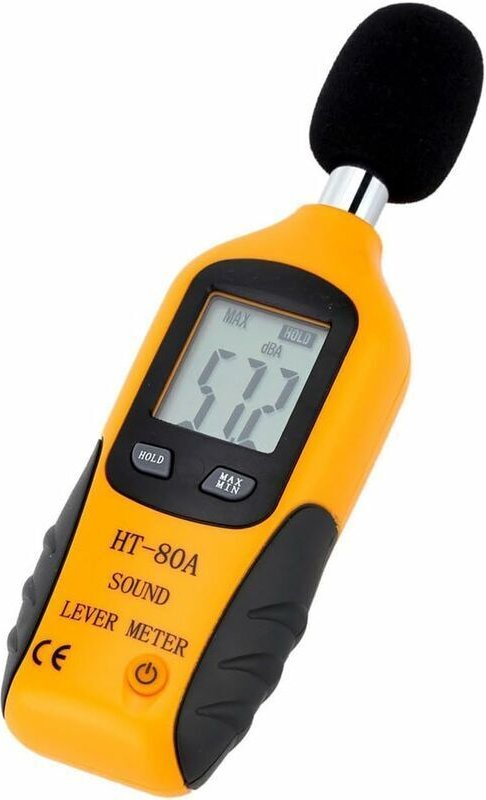 ZVD - Professioneller Schallpegelmesser 30–130 dBA – Dezibelmessgerät mit hintergrundbeleuchtetem Display (Batterie im L...