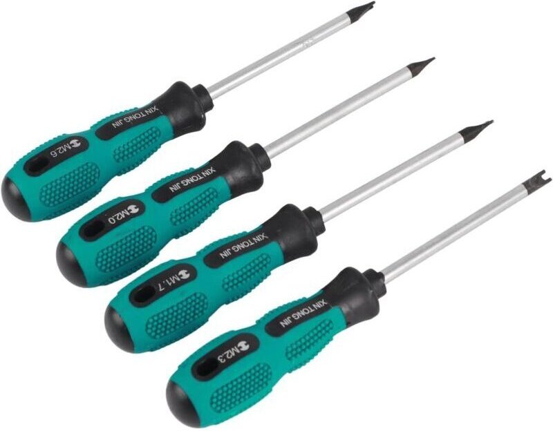 U-förmiger Schraubendreher, 4-teiliger CRV-Stahl U-förmige Gabel Magnetischer Schraubendreher Multifunktions-Handwerkzeu...