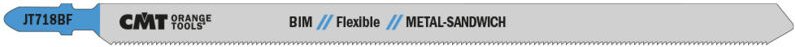Jt718bf-3 3 Hcs-Stichsägeblätter Für Metalle Und Sandwichpaneele 185x1,8x14tpi