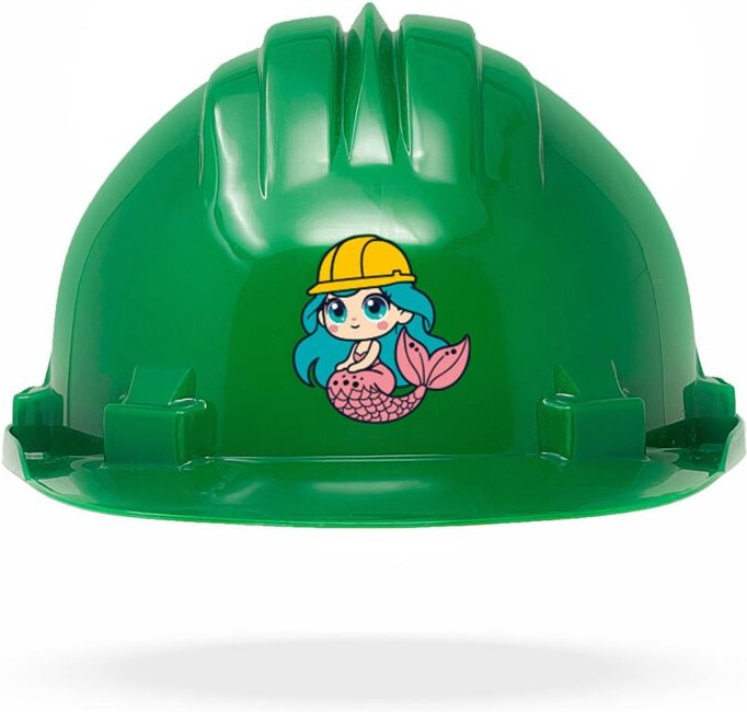 TAMS® Kinderhelm - Drehverschluss Grün Meerjungfrau