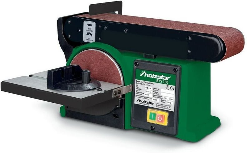 Holzstar Band- und Tellerschleifmaschine bts 150, Flächen und Konturschleifen