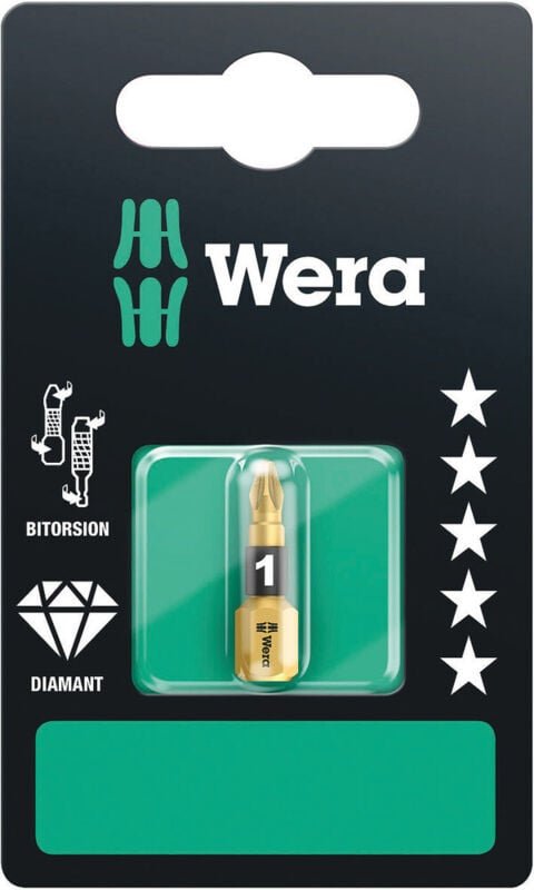 Wera Bit 855/1 BDC SB PZ 1 mm Bit-Set