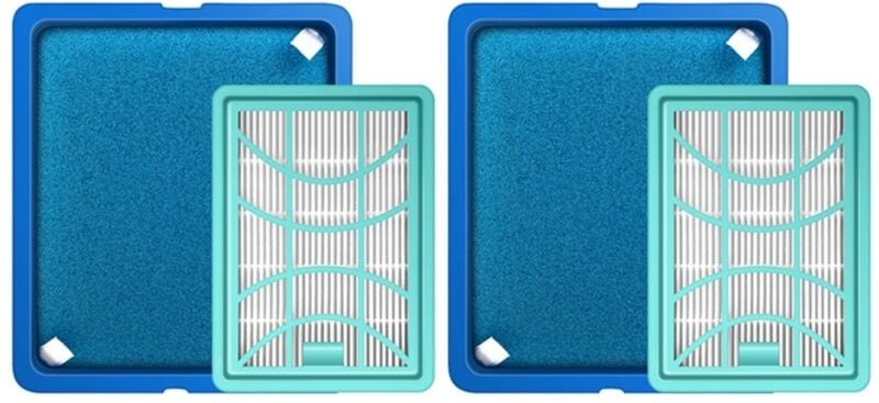 4-teiliges Filterelement für Staubsaugerzubehör