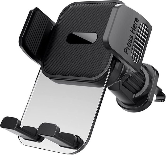 Auto-Telefonhalterung, 360 Grad drehbar, Auto-Telefonhalterung für Auto-Lüftungsschlitze, Auto-GPS-Halterung (schwarz)