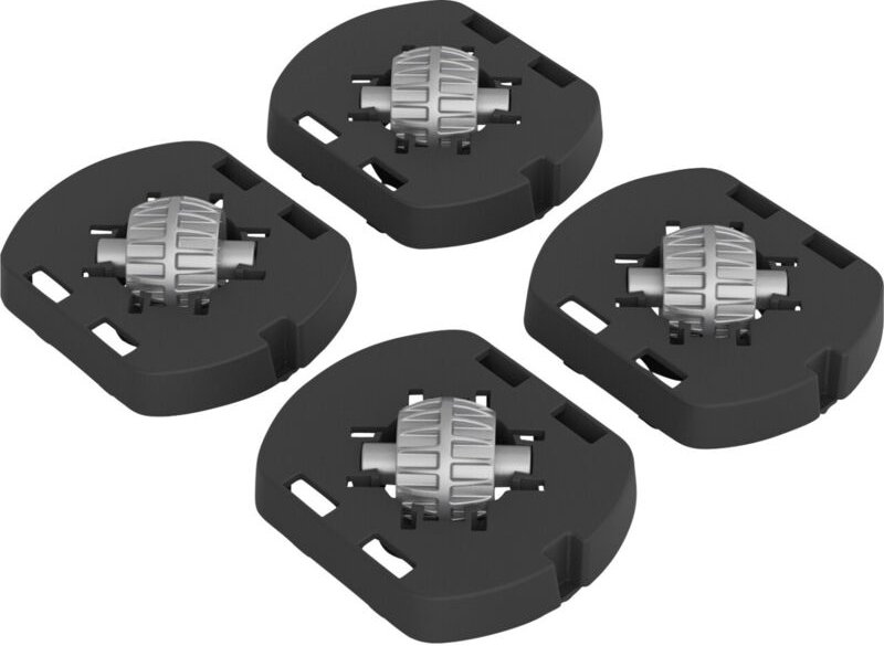 Fussadapter mit Rollen für Box Albris 45 l schwarz 17 x 14 x 3 cm Fussadapter - Rotho