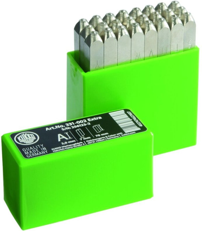 Turnus Schlagbuchstabensatz vernickelt sh 6mm