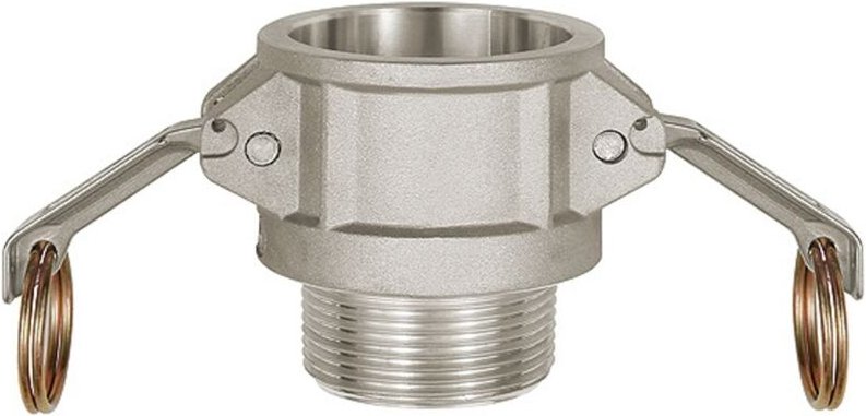 Kamlok-Schnellkupplungsdose mit ag, Typ b, Alu, r 3/4 - Riegler