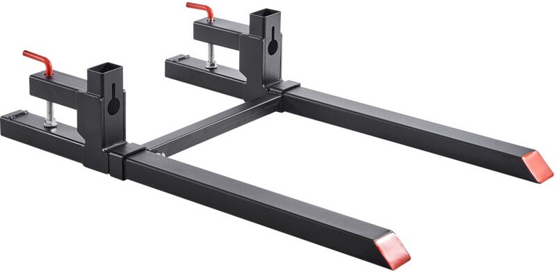 Mophorn Palettengabeln mit einer Tragkraft von 907 kg, Anklemmbare Gabelträger, Gesamtlänge von 1090 mm, Verstellbare St...