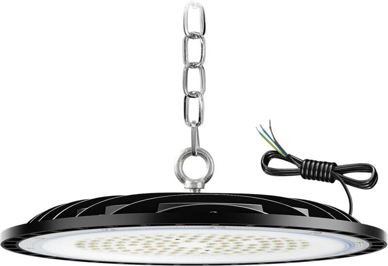 UFO LED-Hallenstrahler 100 W, 15000 lm, LED-Flutlicht für den Innenbereich, Kaltweiß 6000 K-6500 K, IP65 wasserdichte We...