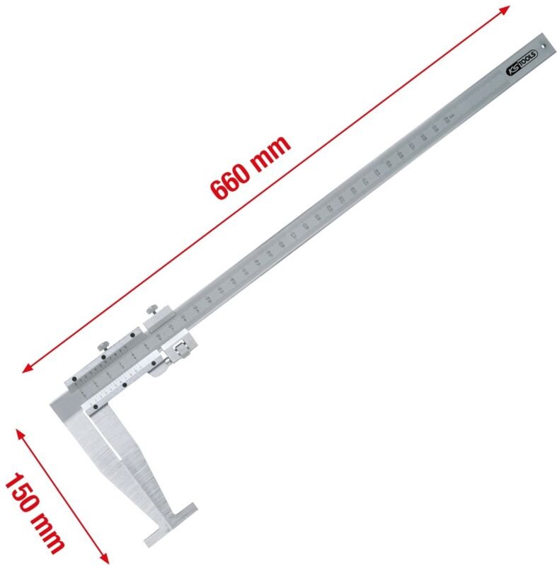 Ks Tools lkw Bremstrommeln Messschieber 0-500 mm, 660 mm