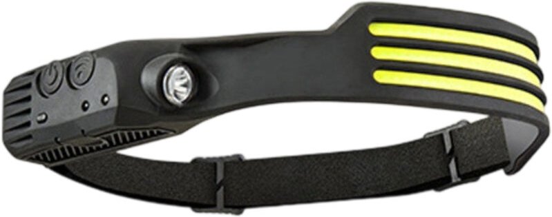 Extrem leistungsstarke LED-Stirnlampe, 3000 Lumen, 3 LEDs, 230° Abstrahlwinkel, USB-aufladbar, mit Bewegungssensor, IPX5...