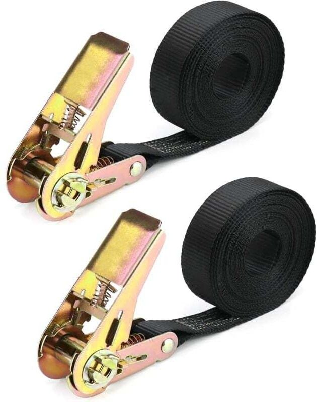 Stück 800 kg Ratschengurte, 6 m x 25 mm, für Motorrad, Auto, Anhänger, Gepäck