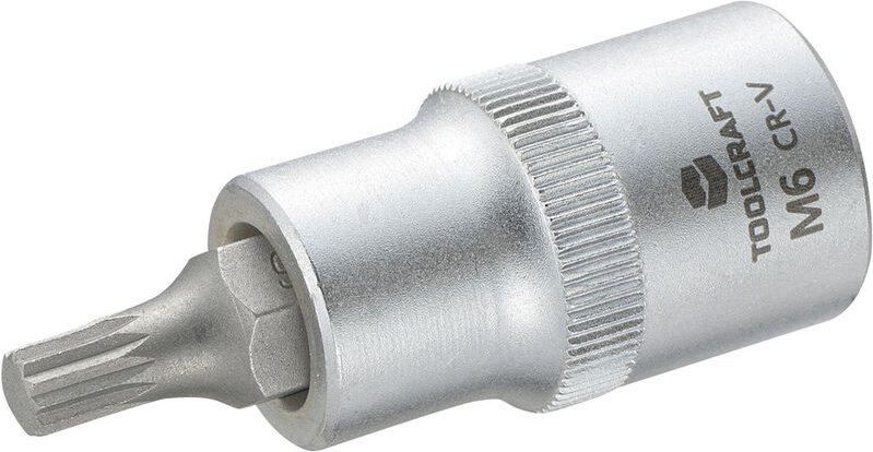 TOOLCRAFT 816086 Innen-Vielzahn (XZN) Steckschlüssel-Bit-Einsatz 6 mm 1/2" (12.5 mm)