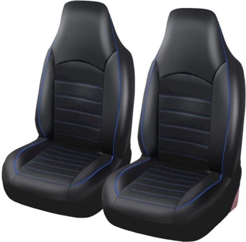 Classique Housses de Siège de Voiture Avant Universelle, Housse de Sieges Auto Couvre Siege Auto Avant, Bleu