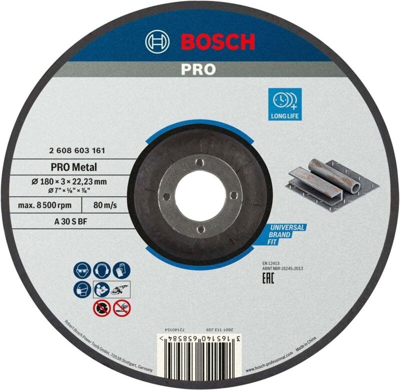 Bosch PRO Metal Trennscheibe 180 x 3 x 22,23 mm - 2608603161