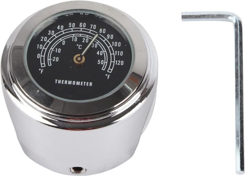 Wasserdichtes und präzises Temperaturthermometer zur Montage am Motorradlenker (22-25 mm) - Unverzichtbares Motorradzube...