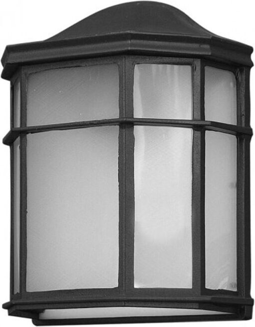 Bellatrix Ip44 schwarze Wandleuchte für den Außenbereich aus Aluminium - Fabrilamp