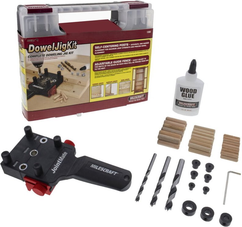 Dübel und Dübelmontagesatz DowelJigKit Milescraft