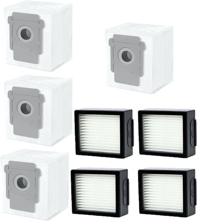 Ersatzteile kompatibel für I7 I7+ Plus S9 S9+ J7 J7+ + I8 I8+ I3 I3+ I4, Staubbeutel für Saugstationen