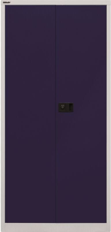 BISLEY Universal Flügeltürenschrank Lichtgrau/Oxfordblau